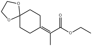 ethyl 2-(1,4-dioxaspiro[4.5]decan-8-ylidene)propanoate Struktur