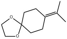 8-Isopropylidene-1,4-dioxa-spiro[4.5]decane Struktur