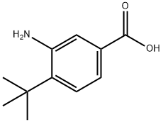 Benzoic acid, 3-amino-4-(1,1-dimethylethyl)- (9CI) Struktur