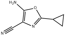 4-Oxazolecarbonitrile,5-amino-2-cyclopropyl-(9CI) Struktur