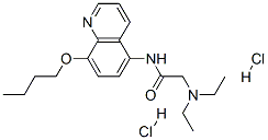 N-(8-butoxyquinolin-5-yl)-2-diethylamino-acetamide dihydrochloride Struktur