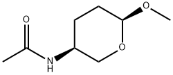 Acetamide, N-(tetrahydro-6-methoxy-2H-pyran-3-yl)-, (3S-cis)- (9CI) Struktur