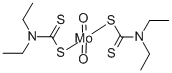 BIS(DIETHYLDITHIOCARBAMATO)DIOXOMOLYBDENUM(VI) Struktur