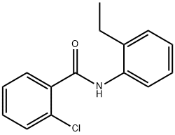 2-chloro-N-(2-ethylphenyl)benzamide Struktur