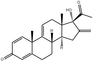 16-methylene-17-hydroxypregna-1,4,9(11)-triene-3,20-dione Struktur