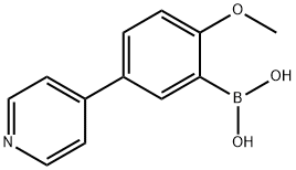 2-METHOXY-5-(PYRIDIN-4-YL)PHENYLBORONIC ACID Struktur