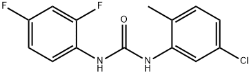 1-(5-CHLORO-2-METHYLPHENYL)-3-(2,4-DIFLUOROPHENYL)UREA Struktur