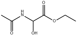 Acetic acid, (acetylamino)hydroxy-, ethyl ester (9CI) Struktur