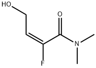 2-Butenamide,2-fluoro-4-hydroxy-N,N-dimethyl-,(E)-(9CI) Struktur