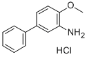 4-METHOXY-3-BIPHENYLAMINE HYDROCHLORIDE& Struktur