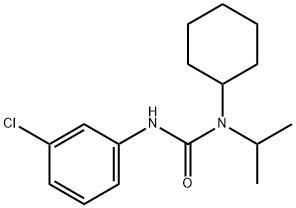 N'-(3-chlorophenyl)-N-cyclohexyl-N-isopropylurea Struktur