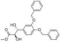 (2R,3R)-3-(3,4-BIS-BENZYLOXY-PHENYL)-2,3-DIHYDROXY-PROPIONIC ACID METHYL ESTER Struktur