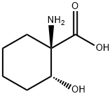 Cyclohexanecarboxylic acid, 1-amino-2-hydroxy-, (1R,2R)- (9CI) Struktur