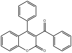 3-Benzoyl-4-phenylcoumarin Struktur