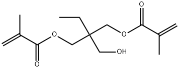 2-ethyl-2-(hydroxymethyl)-1,3-propanediyl bismethacrylate Struktur