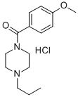 1-(p-Anisoyl)-4-propylpiperazine hydrochloride Struktur