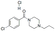 (4-chlorophenyl)-(4-propylpiperazin-1-yl)methanone hydrochloride Struktur