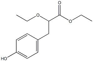 ETHYL 2-ETHOXY-3-(4-HYDROXYPHENYL)PROPIONATE Struktur