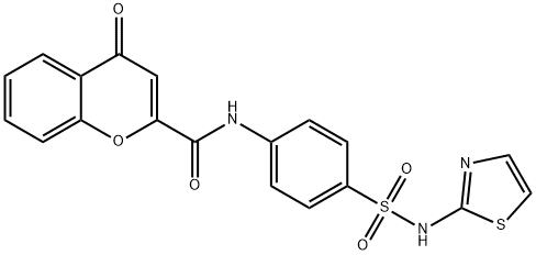 4-oxo-N-[4-(1,3-thiazol-2-ylsulfamoyl)phenyl]chromene-2-carboxamide Struktur