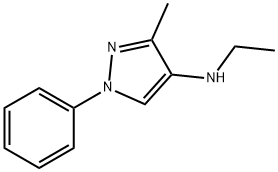 N-Ethyl-3-methyl-1-phenyl-1H-pyrazol-4-amine Struktur