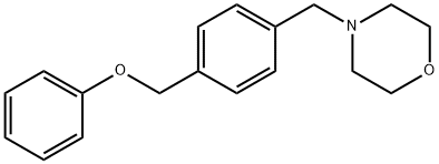 4-[p-(Phenoxymethyl)benzyl]morpholine Struktur