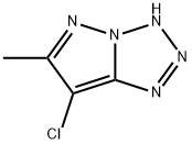 1H-Pyrazolo[1,5-d]tetrazole,  7-chloro-6-methyl-  (9CI) Struktur