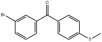 3-BROMO-4'-(METHYLTHIO)BENZOPHENONE Struktur