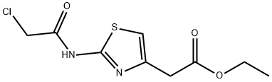 ETHYL 2-(2-CHLOROACETAMIDO)-4-THIAZOLEACETATE Structure