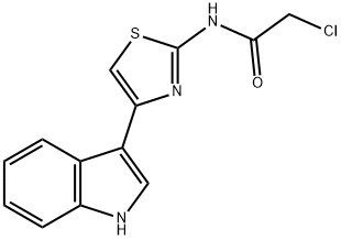 2-CHLORO-N-[4-(1H-INDOL-3-YL)-1,3-THIAZOL-2-YL]ACETAMIDE Struktur