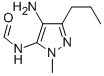 4-AMINO-1-METHYL-3-PROPYLPYRAZOLE-5-FORMYLAMINE Struktur