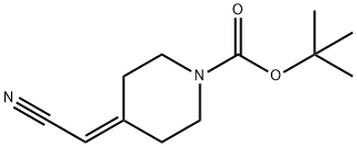 N-Boc-4-(Cyanomethylene)piperidine Struktur