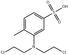 3-[Bis(2-chloroethyl)amino]-4-methylbenzene-1-sulfonic acid Struktur