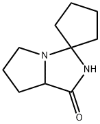 Spiro[cyclopentane-1,3-[3H]pyrrolo[1,2-c]imidazol]-1(2H)-one, tetrahydro- (9CI) Struktur