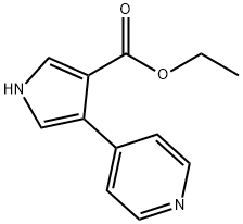 ETHYL 4-PYRIDIN-4-YL-1H-PYRROLE-3-CARBOXYLATE Struktur