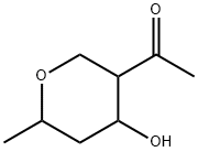 Ethanone, 1-(tetrahydro-4-hydroxy-6-methyl-2H-pyran-3-yl)- (9CI) Struktur