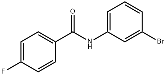 N-(3-bromophenyl)-4-fluorobenzamide Struktur