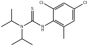 N'-(2,4-Dichloro-6-methylphenyl)-N,N-diisopropylthiourea Struktur