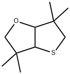 Hexahydro-3,3,6,6-tetramethylthieno[3,2-b]furan Struktur