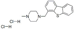 1-(dibenzothiophen-4-ylmethyl)-4-methyl-piperazine dihydrochloride Struktur