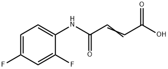 4-(2,4-DIFLUOROANILINO)-4-OXOBUT-2-ENOIC ACID Struktur