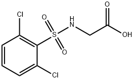 (2,6-DICHLORO-BENZENESULFONYLAMINO)-ACETIC ACID Struktur