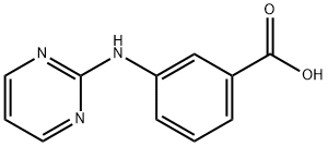 Benzoic acid, 3-(2-pyrimidinylamino)- (9CI) Struktur