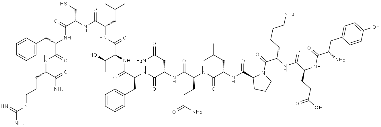 TYR-AMYLOID P COMPONENT (27-38) AMIDE Struktur