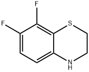 7,8-difluoro-3,4-dihydro-2H-1,4-Benzothiazine Struktur