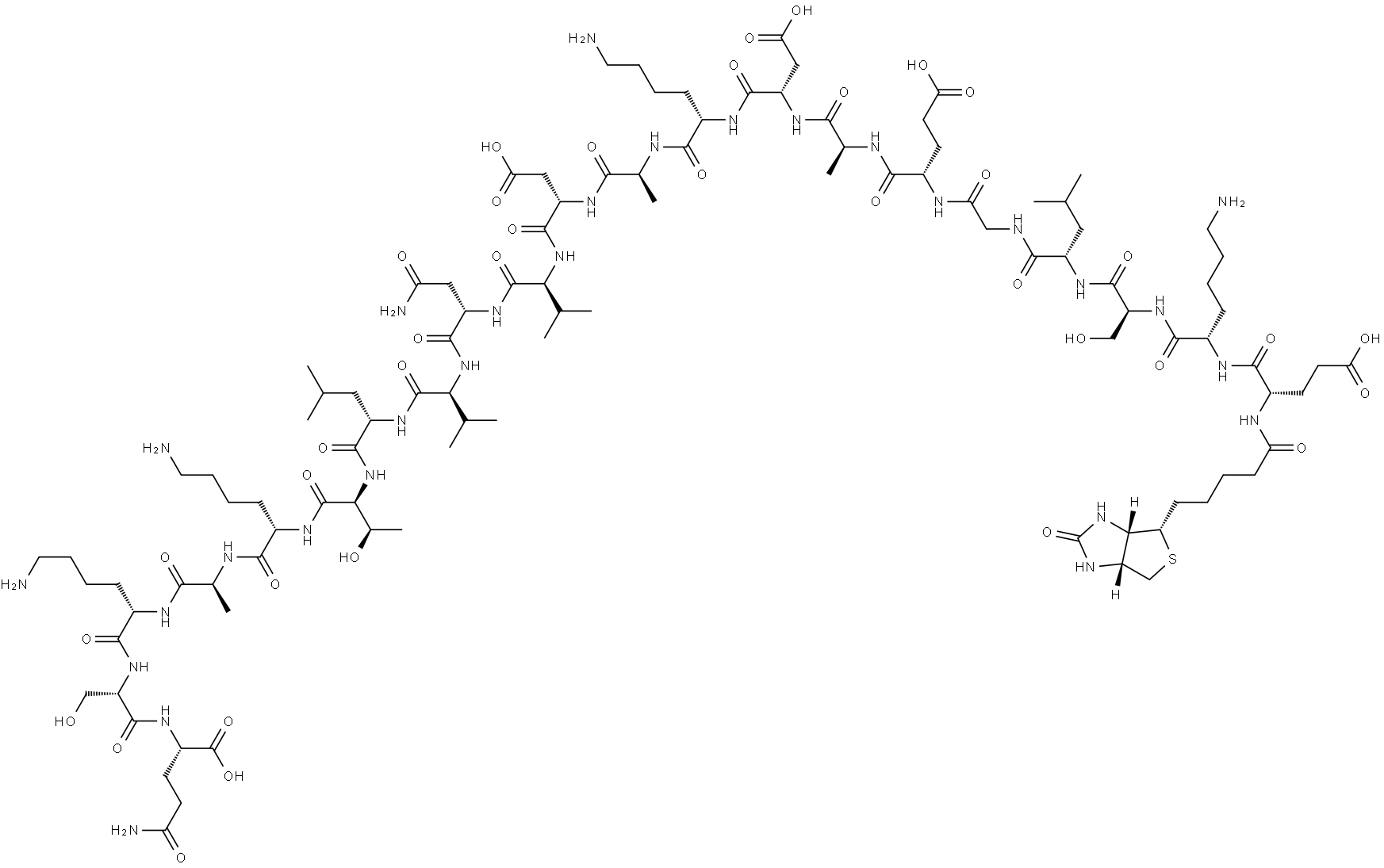 BIOTINYL-PTH (64-84) (HUMAN) 結(jié)構(gòu)式