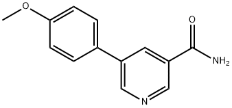 5-(4-methoxyphenyl)pyridine-3-carboxamide Struktur