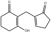 3-Hydroxy-2-[(5-oxo-1-cyclopenten-1-yl)methyl]-2-cyclohexen-1-one Struktur