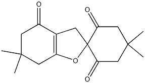 4',4',6,6-Tetramethyl-3,5,6,7-tetrahydrospiro[benzofuran-2(4H),1'-cyclohexane]-2',4,6'-trione Struktur