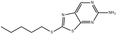 5-Amino-2-(pentylthio)thiazolo[5,4-d]pyrimidine Struktur