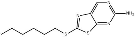 5-Amino-2-(hexylthio)thiazolo[5,4-d]pyrimidine Struktur